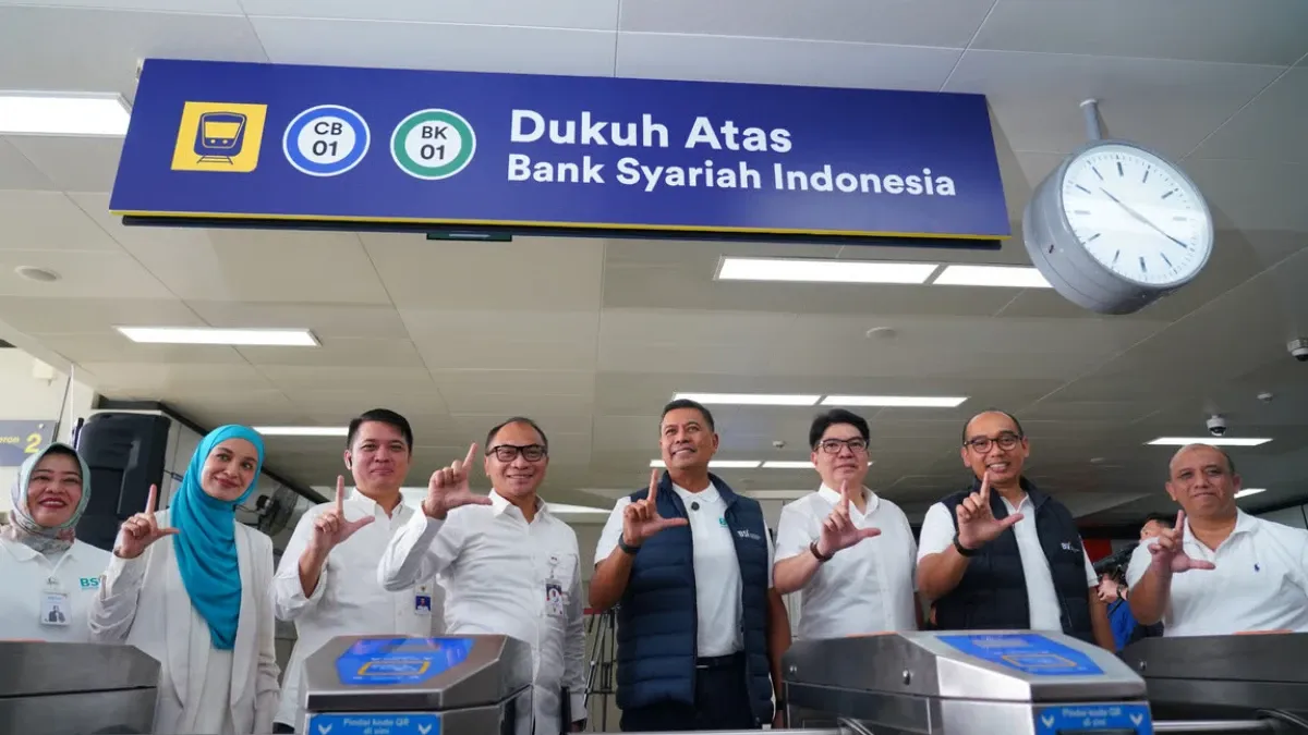 KAI dan BSI Resmikan Kerja Sama Naming Rights Stasiun LRT Jabodebek “Dukuh Atas Bank Syariah Indonesia”