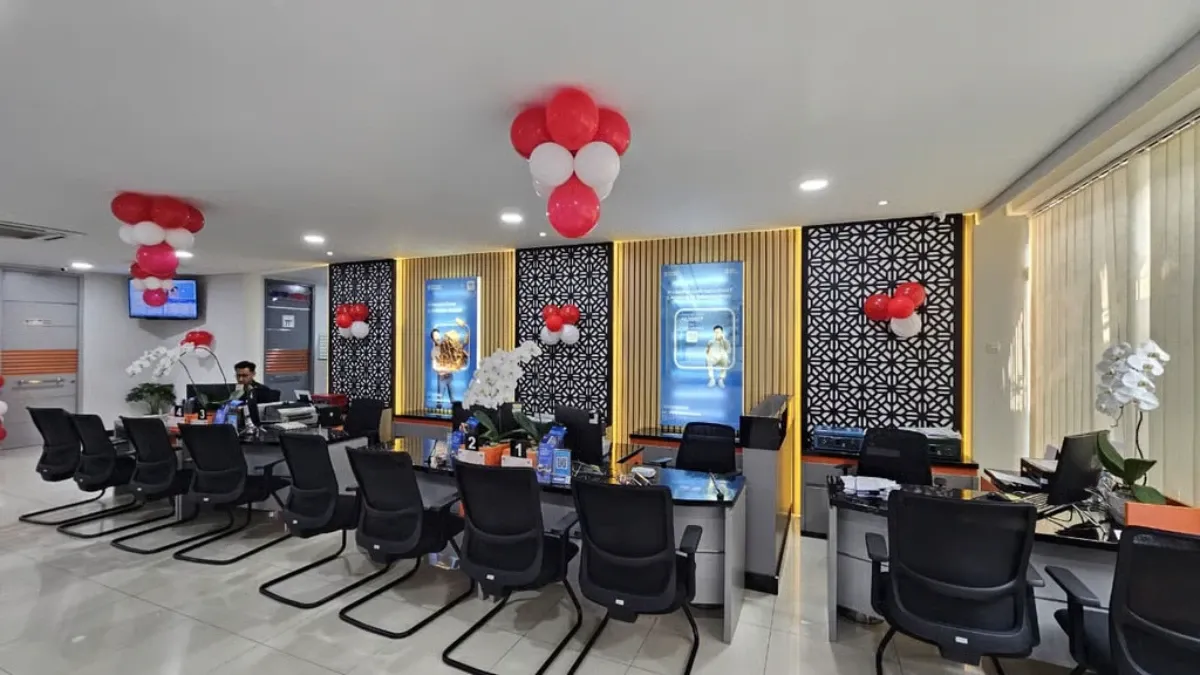 Semarak HUT ke-81 RI, BRI BO Kemayoran Percantik Kantor dengan Dekorasi Merah Putih