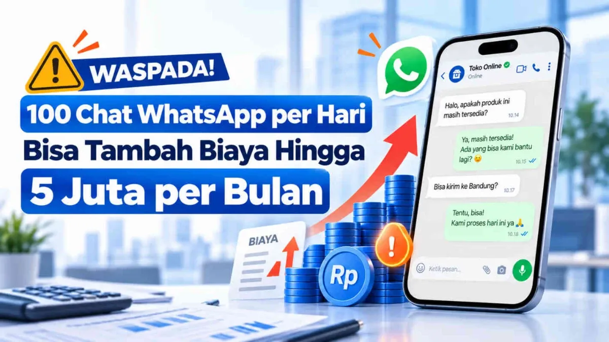 100 Chat WhatsApp per Hari Bisa Tambah Biaya hingga Rp5 Juta per Bulan?
